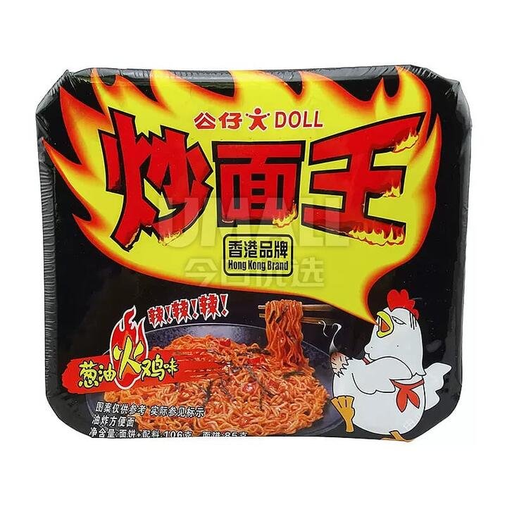 Doll Stir-Fried Noodles King - Scallion Oil Turkey Flavor - 106g