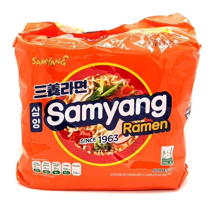 Samyang Original Ramen - 120g x 5 Packs (720g)
