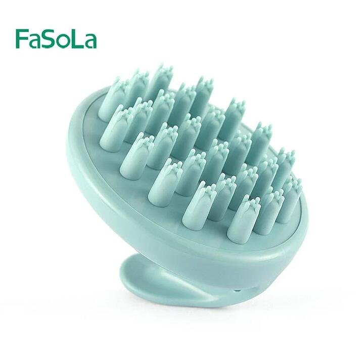 FaSoLa Home Shampoo Massage Brush – Olive Green Gourmet Grocer FaSoLa Home Shampoo Massage Brush - Olive Green