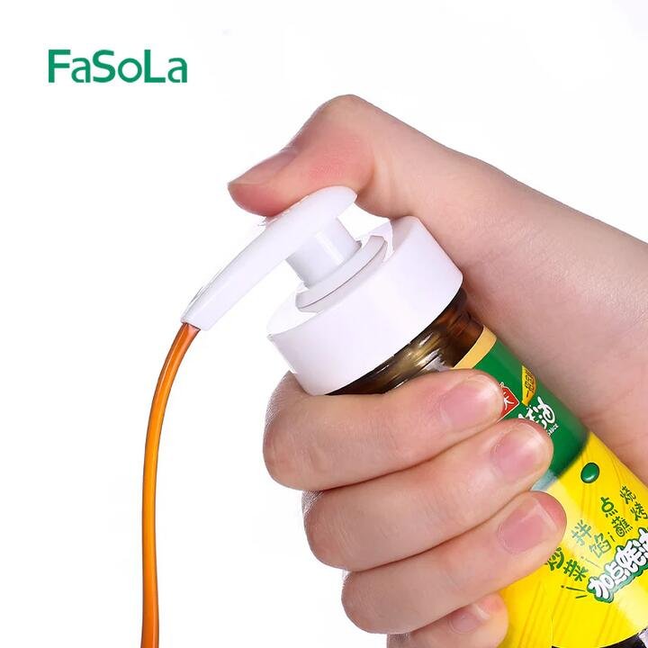 FaSoLa Vacuum Oyster Sauce Dispenser - Large, White