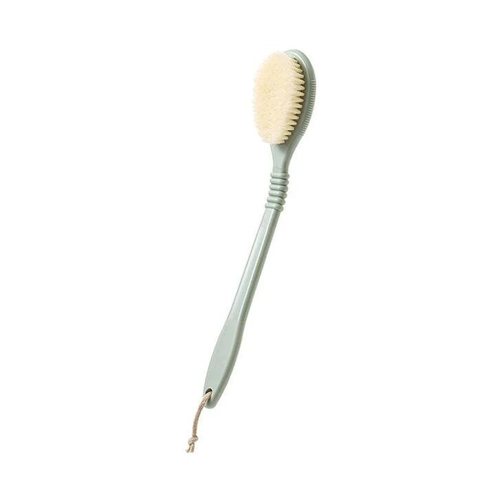 FaSoLa Foldable Long Handle Bath Brush with Soft Bristles - Green