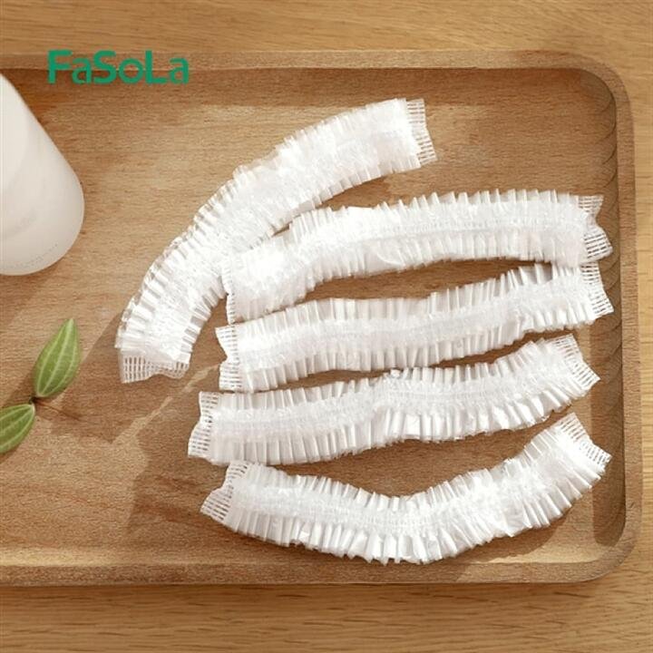 FaSoLa Disposable Shower Caps – White, 50 Pieces Gourmet Grocer FaSoLa Disposable Shower Caps - White, 50 Pieces