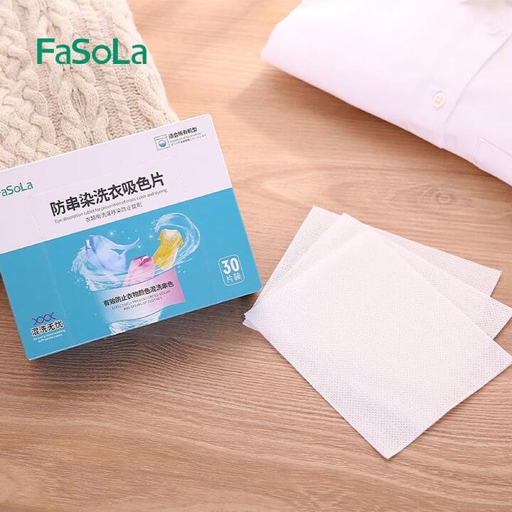 FaSoLa Dye Absorption Laundry Sheets – 30 Sheets Gourmet Grocer FaSoLa Dye Absorption Laundry Sheets - 30 Sheets