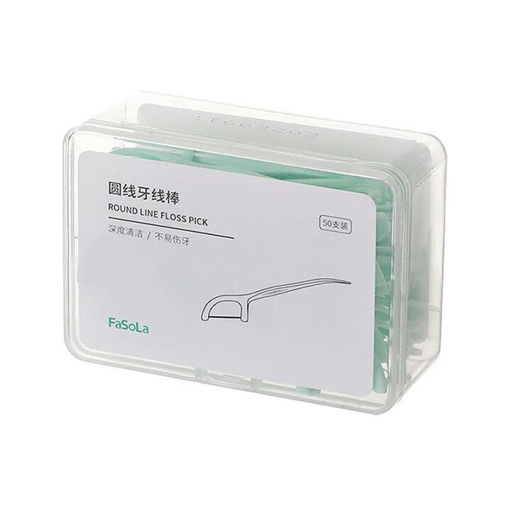 FaSoLa Round Line Floss Picks – 50 Pieces Gourmet Grocer FaSoLa Round Line Floss Picks - 50 Pieces