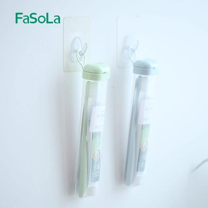FaSoLa Travel Toothbrush Set – Toothbrush & Toothpaste, Blue Gourmet Grocer FaSoLa Travel Toothbrush Set - Toothbrush & Toothpaste, Blue