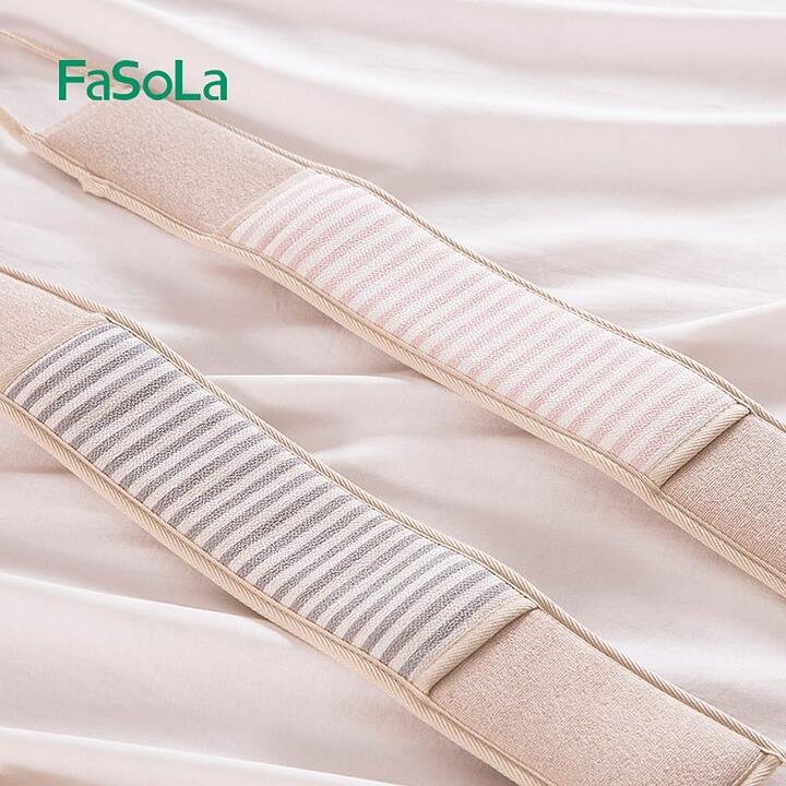FaSoLa Bath Scrubbing Back Strap – Green, 80*9.3cm Gourmet Grocer FaSoLa Bath Scrubbing Back Strap - Green, 80*9.3cm