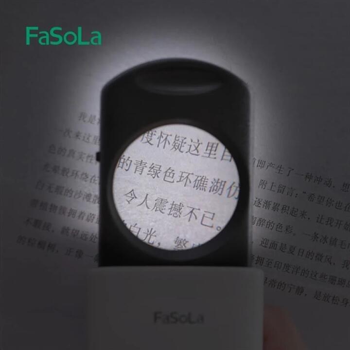 FaSoLa Portable Pull-Out Magnifier – White, 9.9*5.1*2cm Gourmet Grocer FaSoLa Portable Pull-Out Magnifier - White, 9.9*5.1*2cm