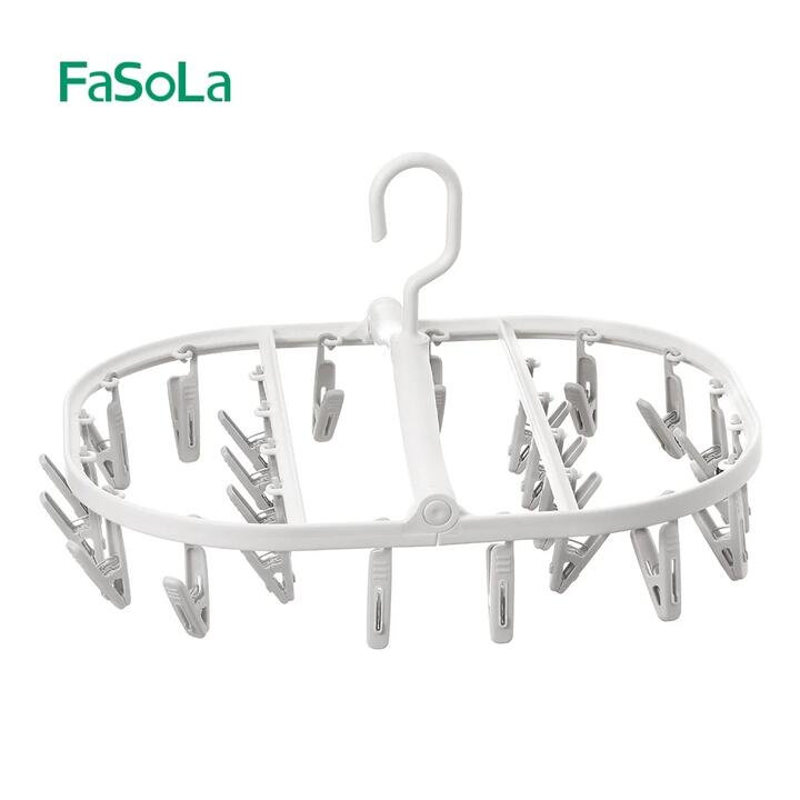FaSoLa Household Multi-Clip Drying Rack – Gray, Square, 24 Clips Gourmet Grocer FaSoLa Household Multi-Clip Drying Rack - Gray, Square, 24 Clips