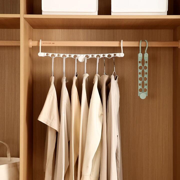 FaSoLa Foldable Clothes Hanger – White Gourmet Grocer FaSoLa Foldable Clothes Hanger - White
