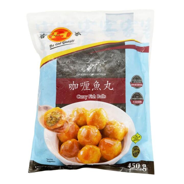 Be Our Guest Frozen Curry Fish Balls - 450g