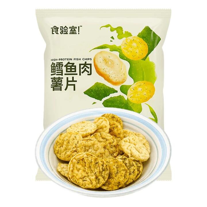 Shiyan High-Protein Cod Fish Chips - Seaweed Flavor, 30g