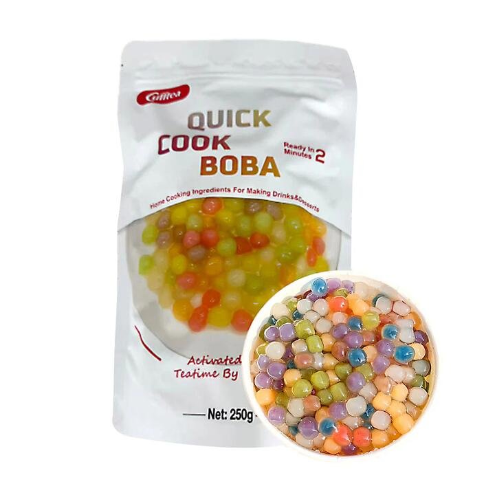 Cufftea Quick Cook Boba – Assorted Colors, 250g Gourmet Grocer Cufftea Quick Cook Boba - Assorted Colors, 250g