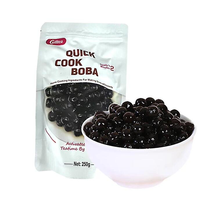 Cufftea Quick Cook Boba Brown Sugar Flavor – 250g Gourmet Grocer Cufftea Quick Cook Boba Brown Sugar Flavor - 250g