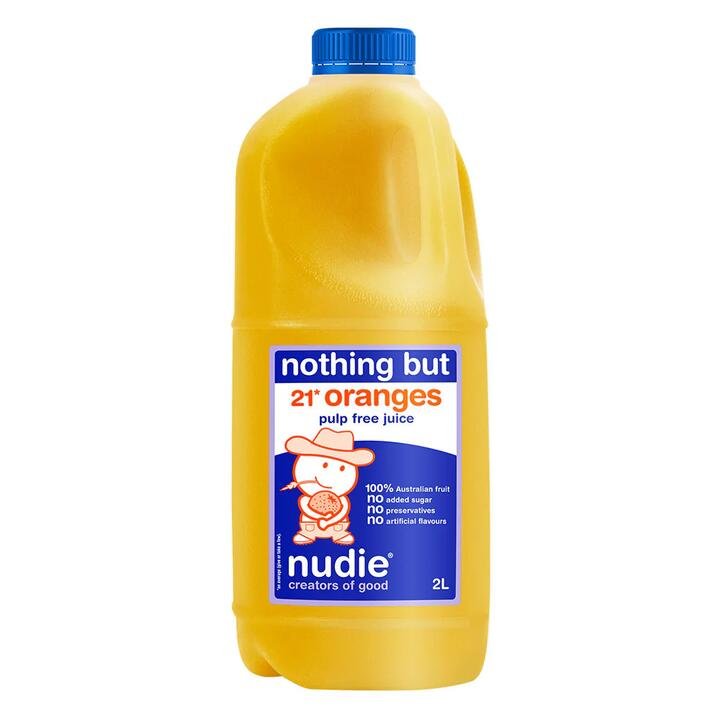 Nudie Pulp Free Orange Juice - 2L