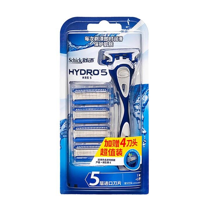 Schick Hydro 5 Razor - 1 Handle, 1 Blade, 4 Extra Blades