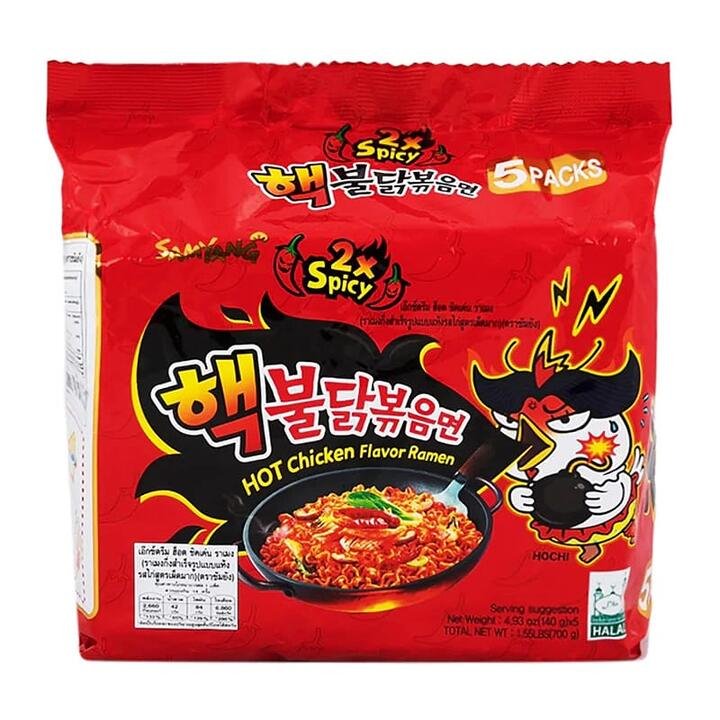 Samyang 2x Spicy Hot Chicken Flavor Ramen - 140g x 5 Packs