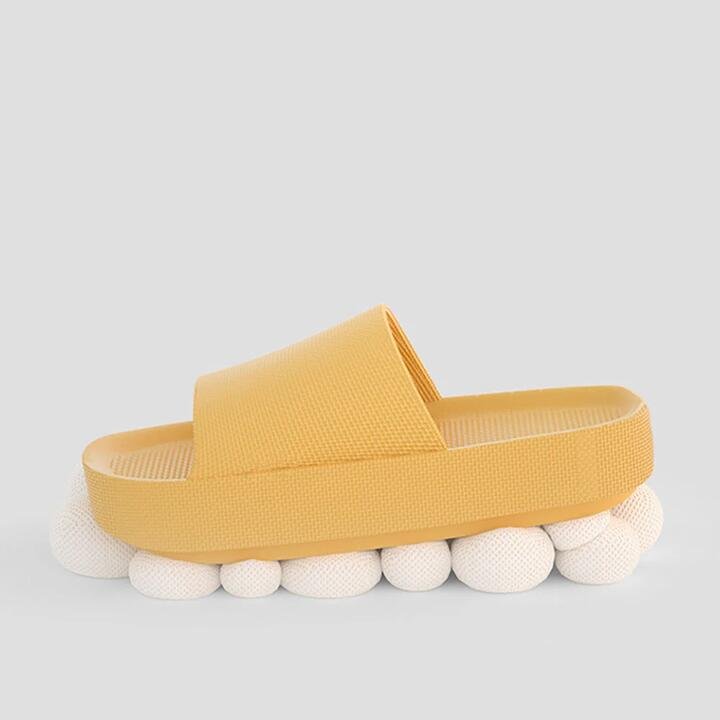 YouDiao Ultra Soft Thick-Soled EVA Slippers – Yellow, Size 35-36 Gourmet Grocer YouDiao Ultra Soft Thick-Soled EVA Slippers - Yellow, Size 35-36