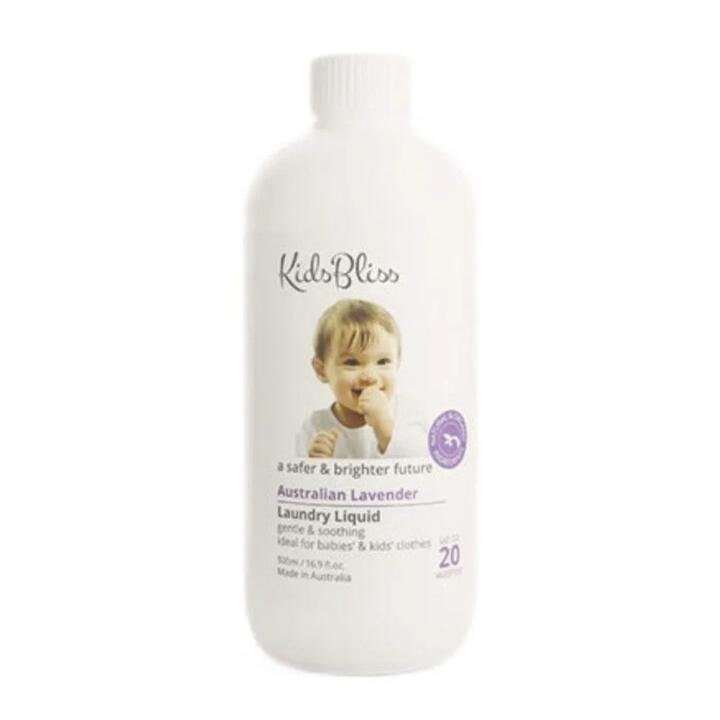 KidsBliss Natural Fresh Laundry Liquid for Babies – Lavender Scent, 500ml Gourmet Grocer KidsBliss Natural Fresh Laundry Liquid for Babies - Lavender Scent, 500ml