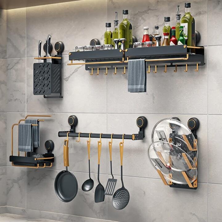 Taili Multi-Functional Hanging Rod - Black