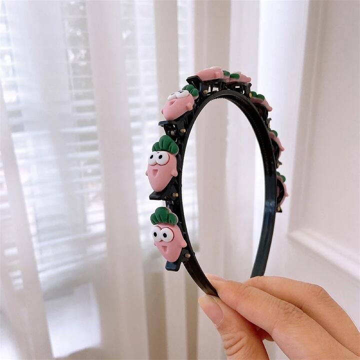 Korean Children’s Hair Accessories – Carrot Pattern Headband Gourmet Grocer Korean Children's Hair Accessories - Carrot Pattern Headband