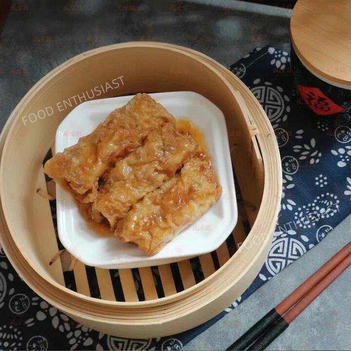 Fengcailou Frozen Oyster Sauce Bamboo Rolls - 4 Pieces, 300g