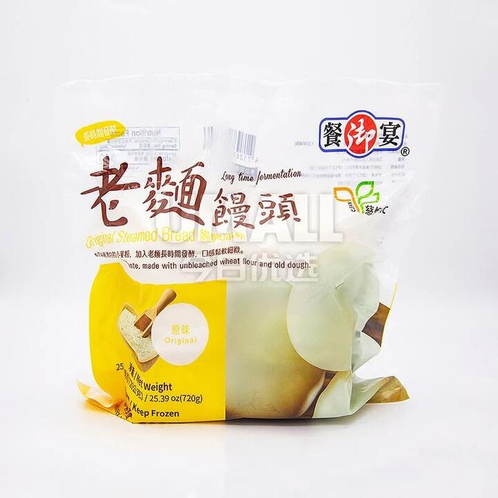 Canyuyan Frozen Original Steamed Buns - 6 Pieces, 720g