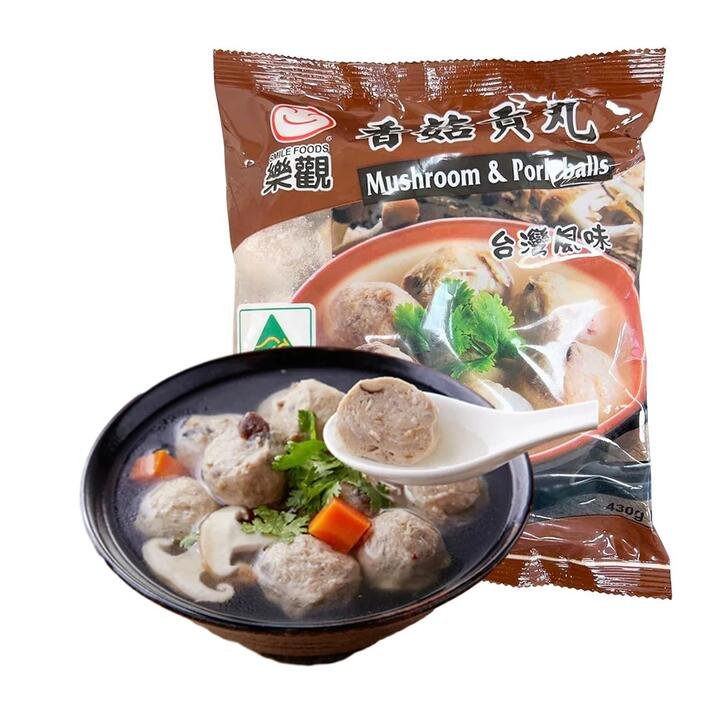 Smile Foods Taiwanese Style Mushroom & Pork Balls - 430g