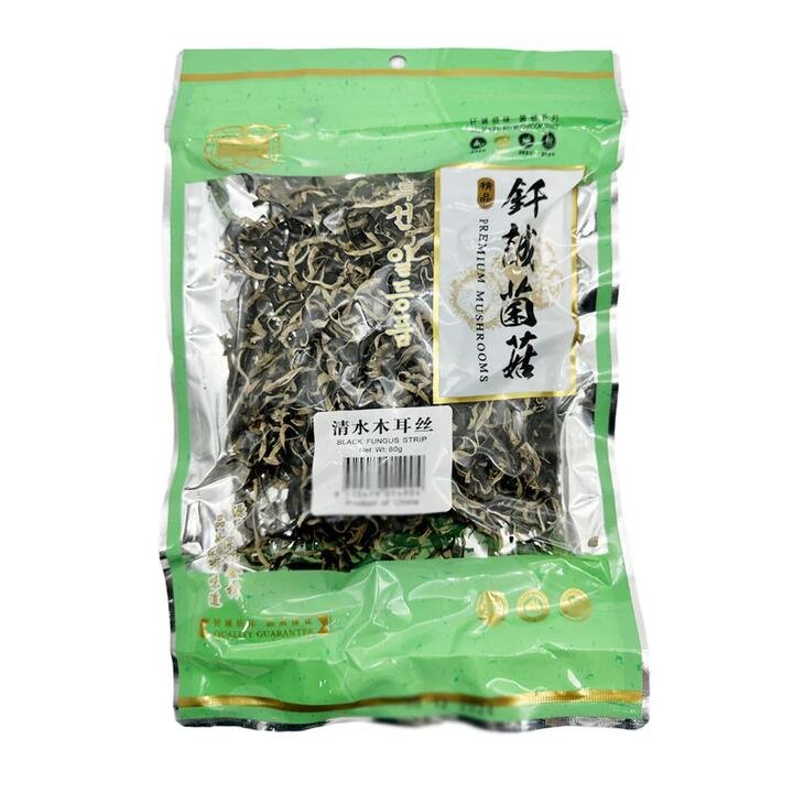 Qiancheng Dried Black Fungus Strips – 80g Gourmet Grocer Qiancheng Dried Black Fungus Strips - 80g