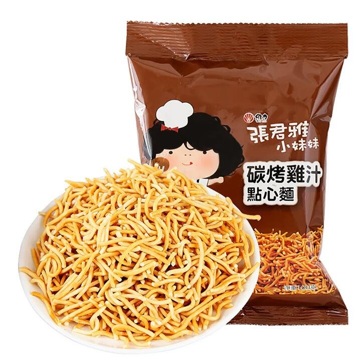Zhang Junya Charcoal Grilled Chicken Flavor Snack Noodles - 100g