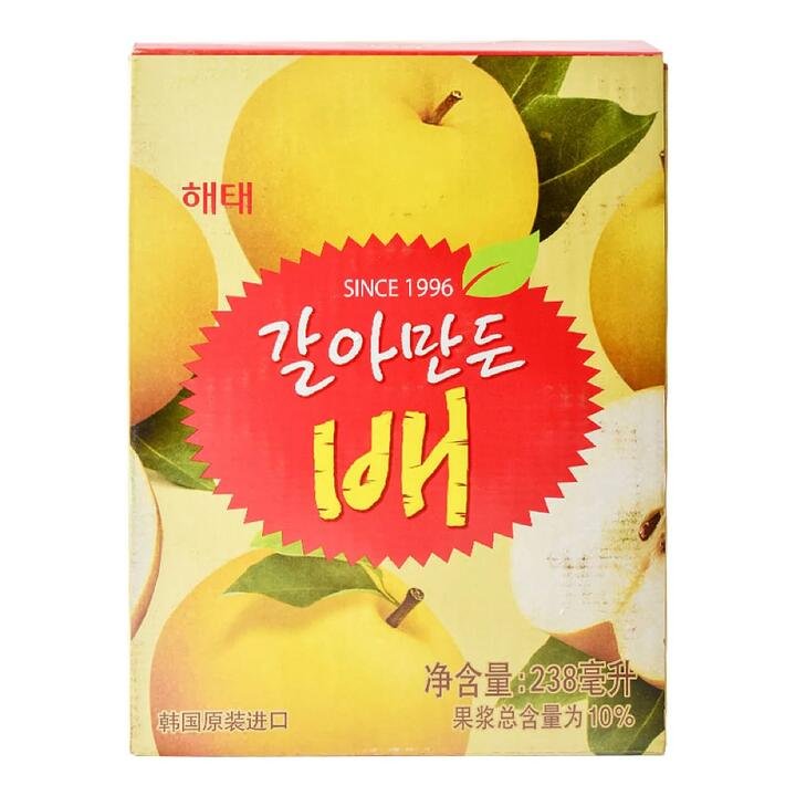 Haitai Pear Juice with Pulp – 238ml x 12 Cans Gourmet Grocer Haitai Pear Juice with Pulp - 238ml x 12 Cans