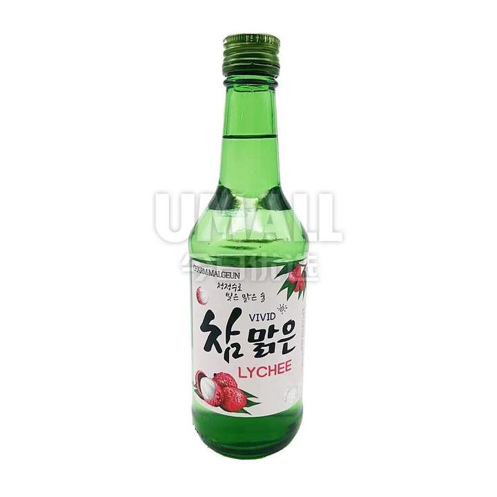 Charm Malgeun Vivid Korean Soju Lychee Flavor 12% - 360ml