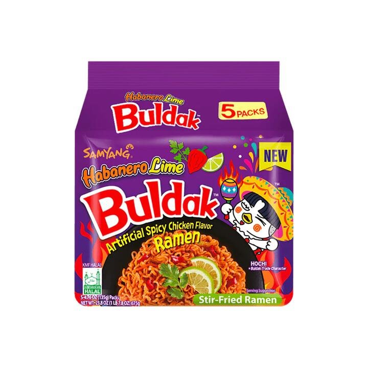 Samyang Habanero Lime Spicy Chicken Ramen - 5 Packs