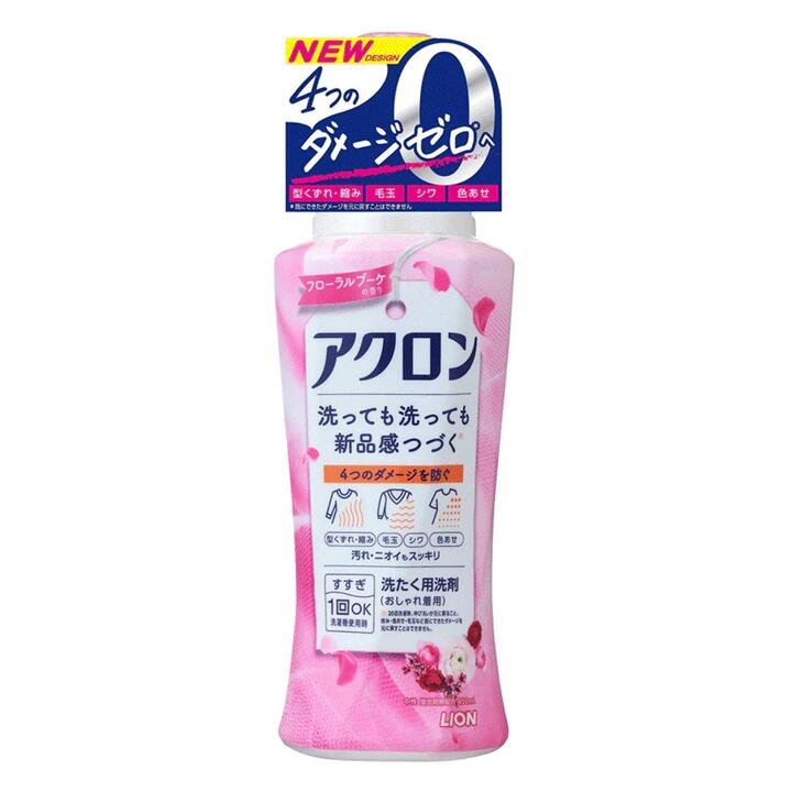 Lion Anti-Shrink and Anti-Wrinkle Laundry Detergent Floral Bouquet - 500ml