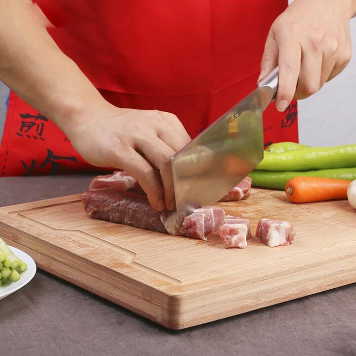 Cooker King Natural Thickened Bamboo Cutting Board - 40x30x3cm