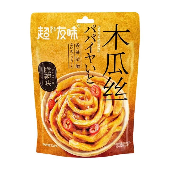Chaoyouwei Spicy Crispy Papaya Shreds - 125g