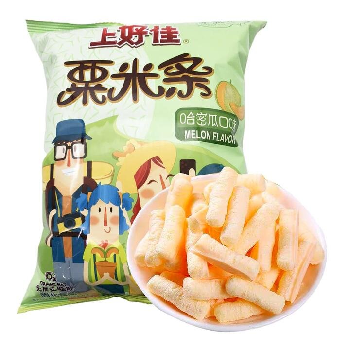 Oishi Corn Curls Melon Flavor - 70g