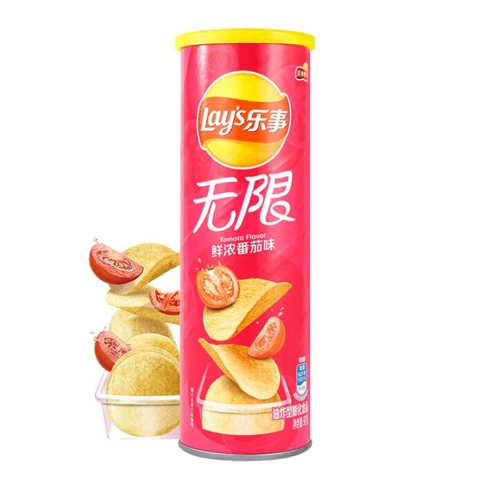 Lay's Infinite Potato Chips - Tomato Flavor, 90g