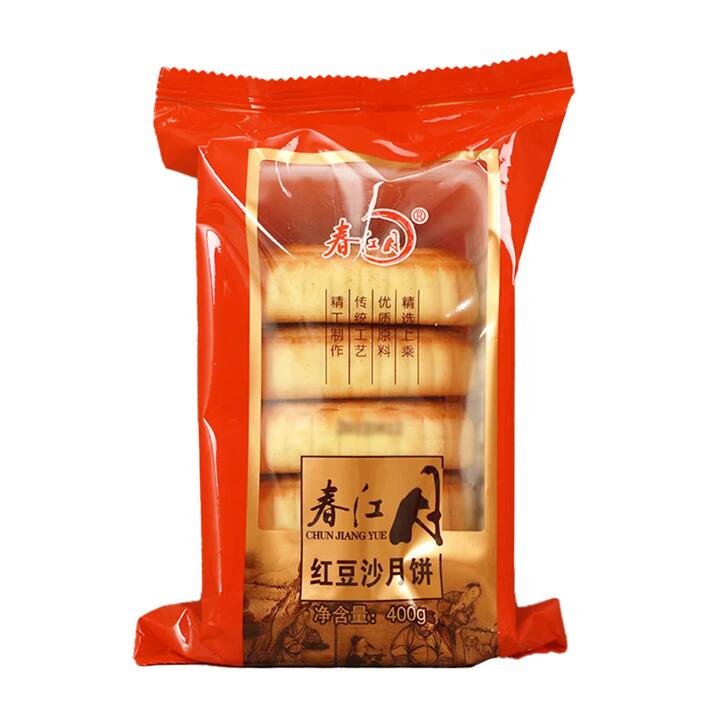Chun Jiang Yue Red Bean Paste Mooncakes - 4 Pieces, 400g
