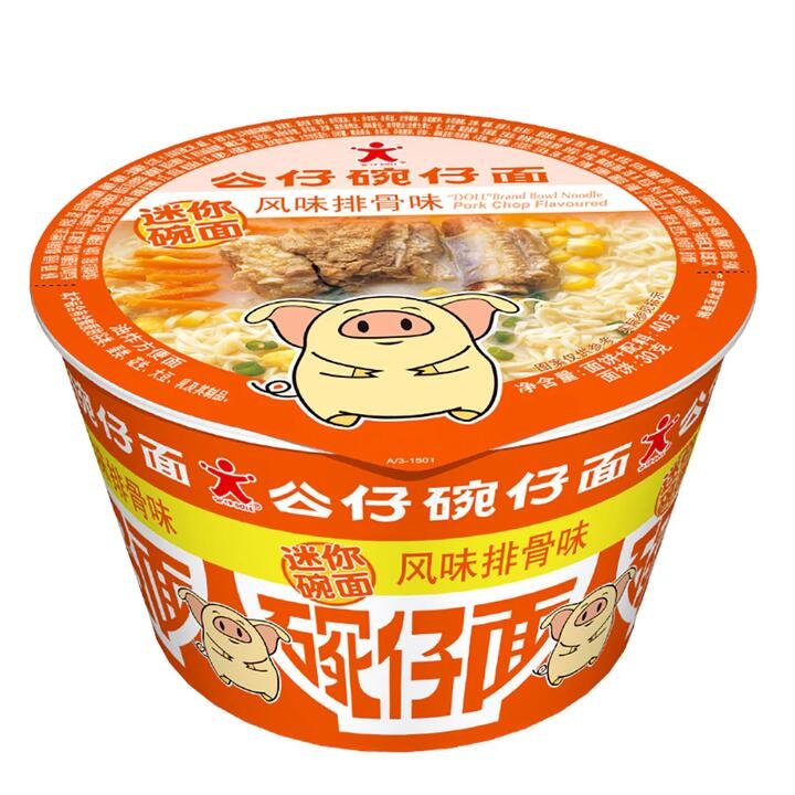 Doll Instant Bowl Noodles Pork Rib Flavor 40g