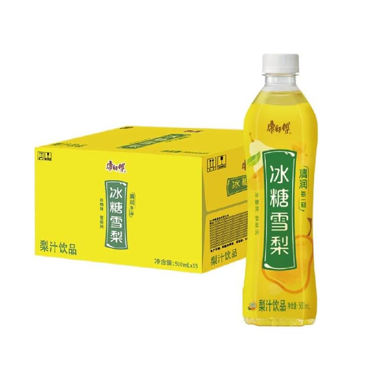 Master Kong Rock Sugar Pear Drink – 500ml x 15 Bottles Gourmet Grocer Master Kong Rock Sugar Pear Drink - 500ml x 15 Bottles