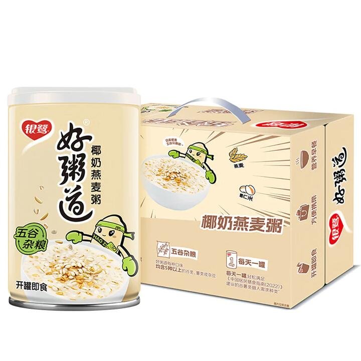 Yinlu Haozhidao Coconut Milk Oatmeal - 280g x 12 Bottles