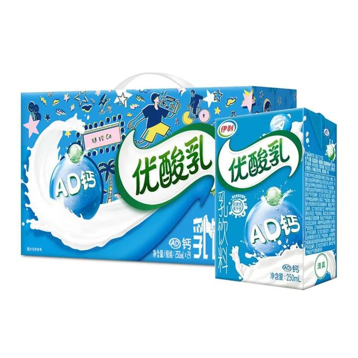 Yili Yo-Milk AD Calcium Drink - 250ml x 24