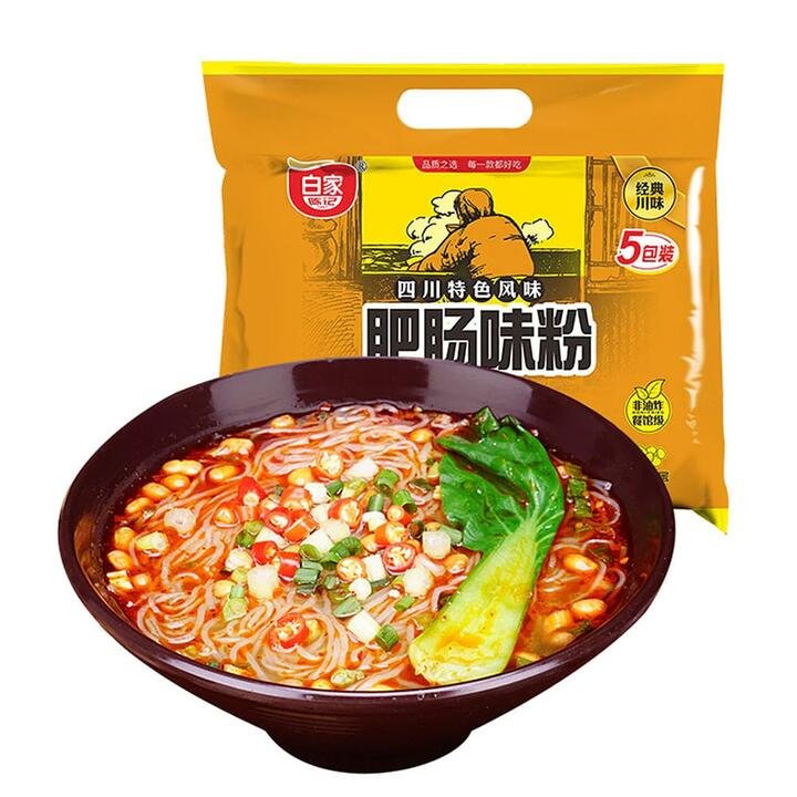 Baijia Sichuan Spicy Intestine Vermicelli - 108g x 5 Packs
