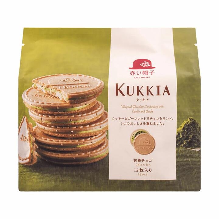 Akai Bohshi French Crepes with Matcha Chocolate - 12 Pieces