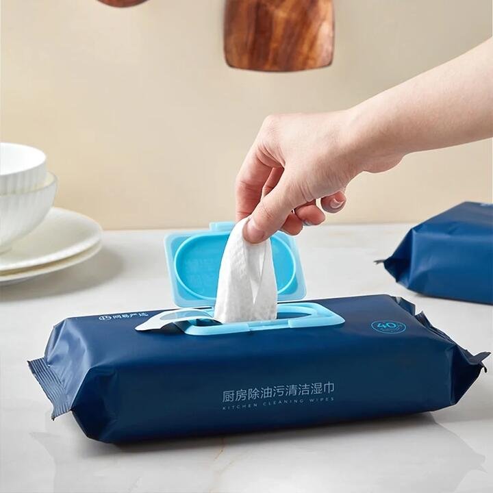 Lifease Kitchen Degreasing Cleaning Wipes - 40 Pieces (1 Pack)