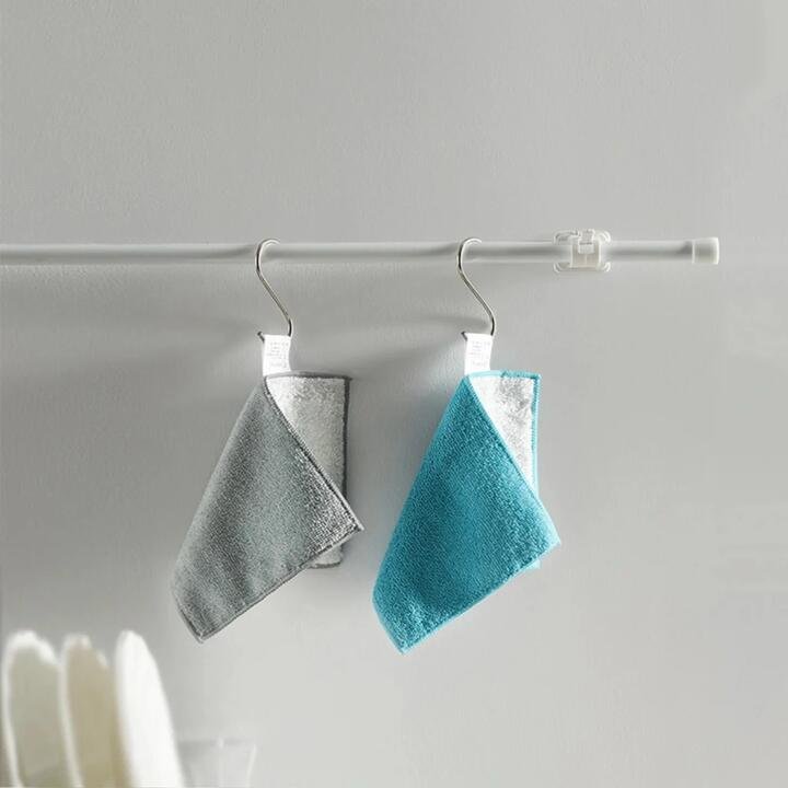 Lifease Dual-Effect Fiber Cleaning Cloth - Upgraded Large Size, Pack of 6