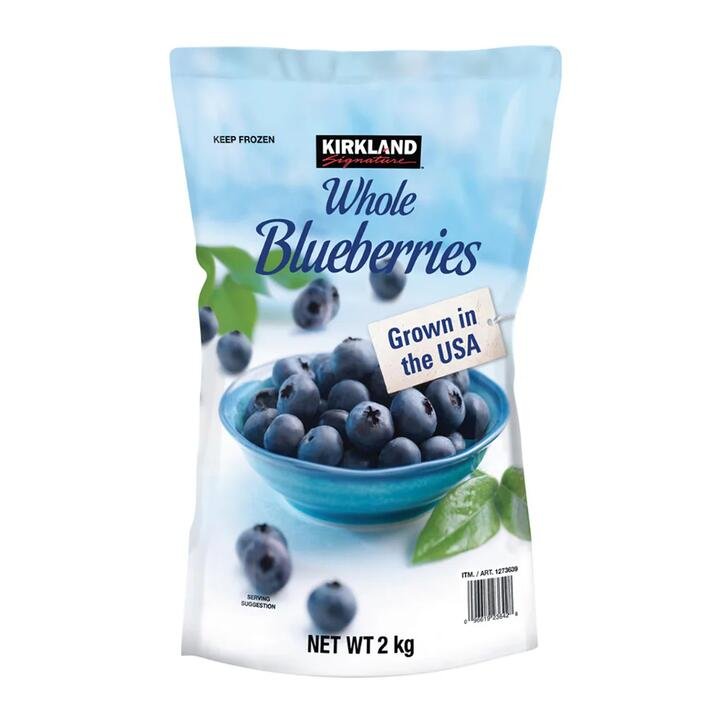 Kirkland Frozen Whole Blueberries - 2kg