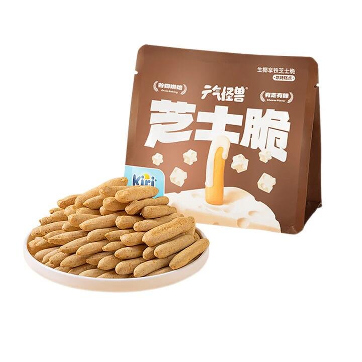 Yuanqi Monster Kiri Crispy Sticks – Coconut Latte Cheese Flavor – 50g Gourmet Grocer Yuanqi Monster Kiri Crispy Sticks - Coconut Latte Cheese Flavor - 50g