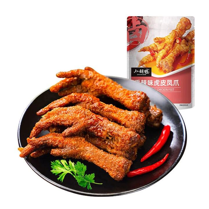 XiaoHuDuck Spicy Tiger Skin Chicken Feet – 110g Gourmet Grocer XiaoHuDuck Spicy Tiger Skin Chicken Feet - 110g