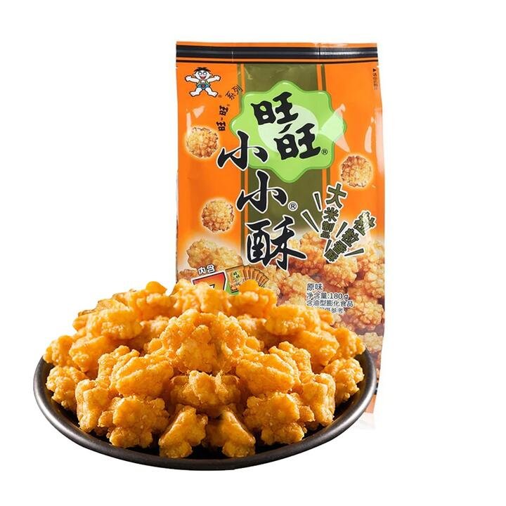 Want Want Mini Rice Crackers Original Flavor - 180g (7 Packs)